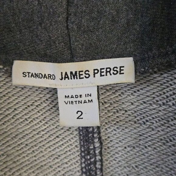 Standard James Perse Gray 100% Cotton Sweater Blazer Size 2(M) - Picture 5 of 6